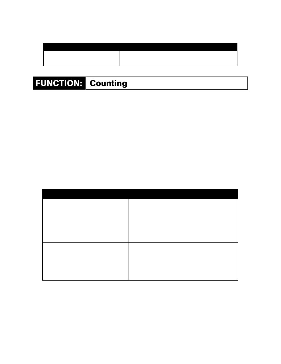 Function: counting, Coin sampling, Counting | Taring (zeroing) | QTECH ECS User Manual | Page 4 / 8