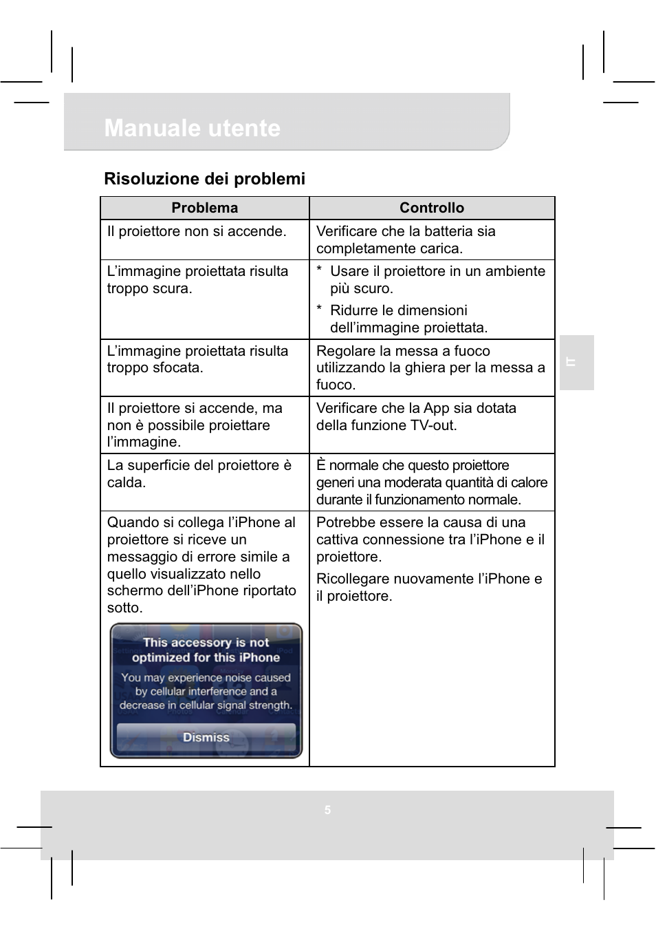 Manuale utente | AIPTEK MobileCinema i50S User Manual | Page 25 / 65