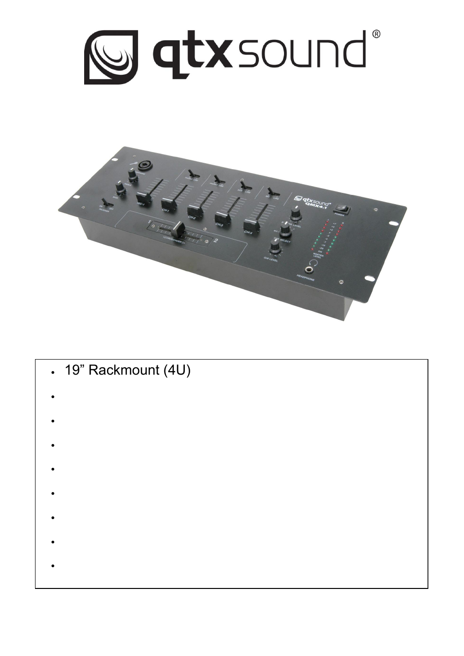 AVSL 172.790 QMX4.1 User Manual | 4 pages