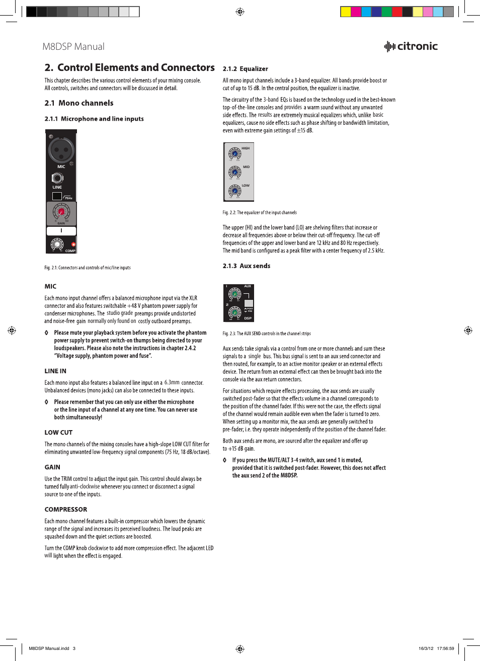 M8dsp manual | AVSL 170.820 M8DSP User Manual | Page 3 / 10