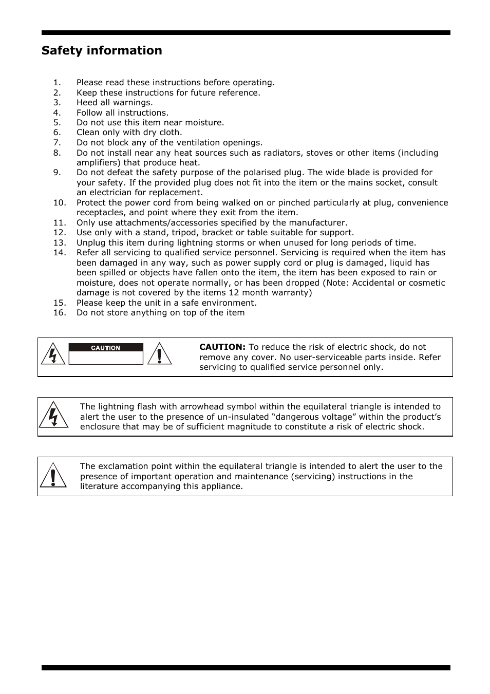 Safety information | AVSL 952.980 AD-200 User Manual | Page 2 / 8