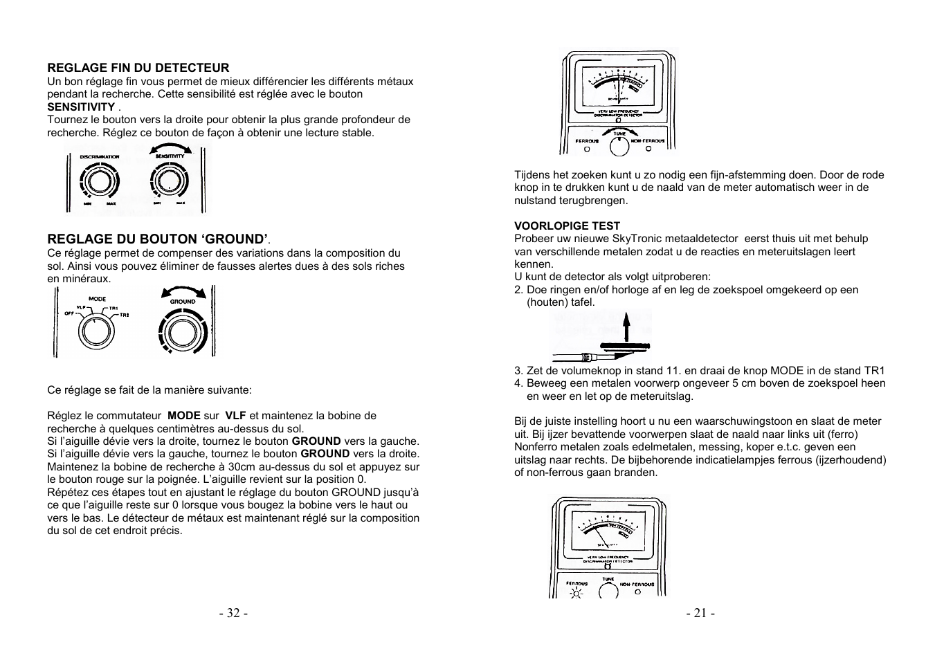 AVSL 499.921 PROFESSIONAL METAL DETECTOR User Manual | Page 21 / 26