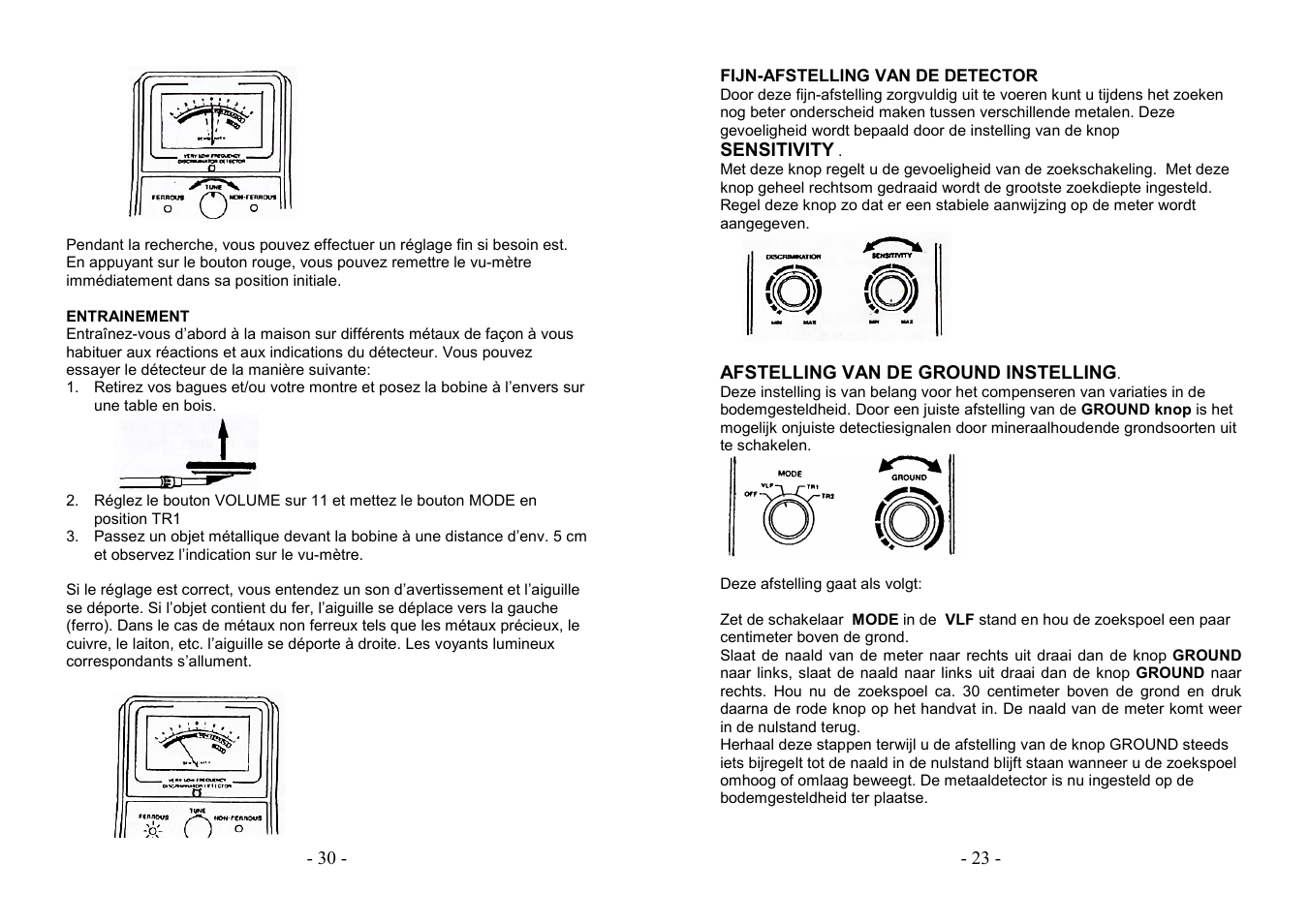 AVSL 499.921 PROFESSIONAL METAL DETECTOR User Manual | Page 23 / 26