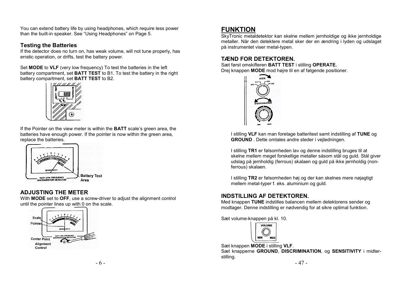 AVSL 499.921 PROFESSIONAL METAL DETECTOR User Manual | Page 6 / 26