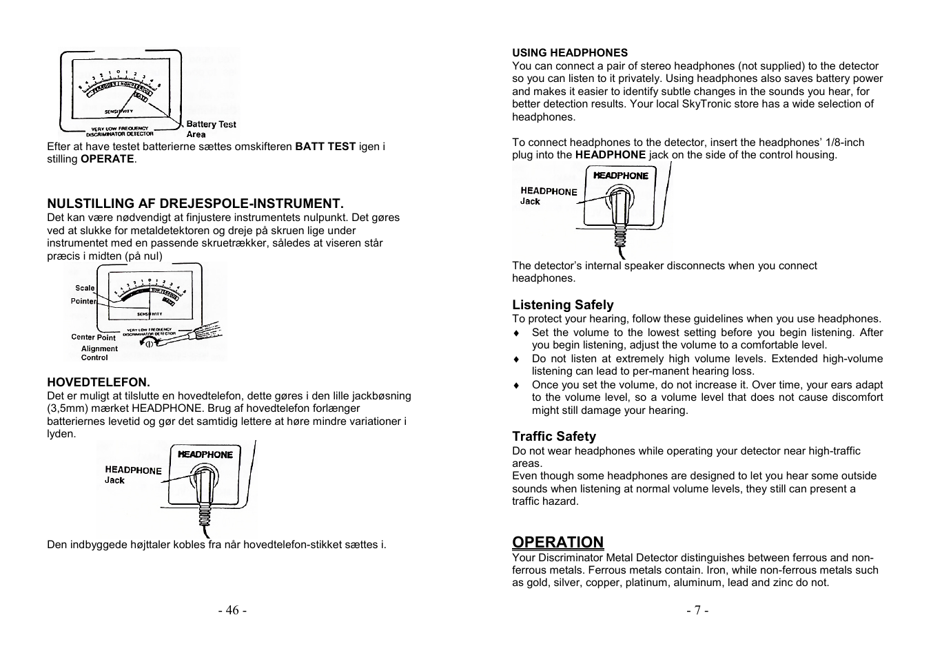 AVSL 499.921 PROFESSIONAL METAL DETECTOR User Manual | Page 7 / 26