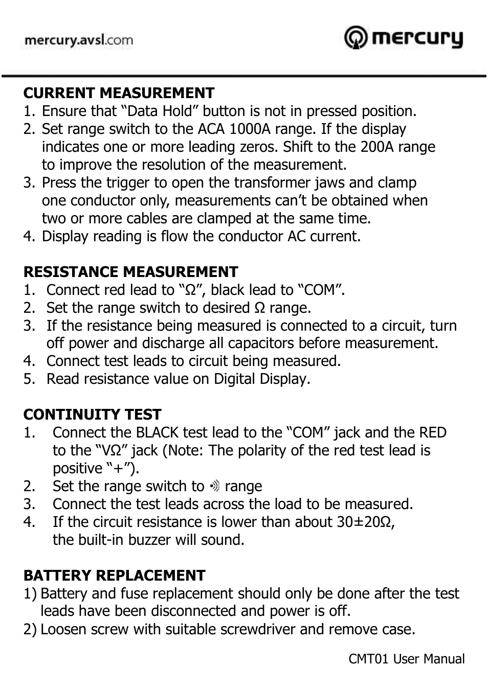 AVSL 600.103 CMT01 User Manual | Page 7 / 8