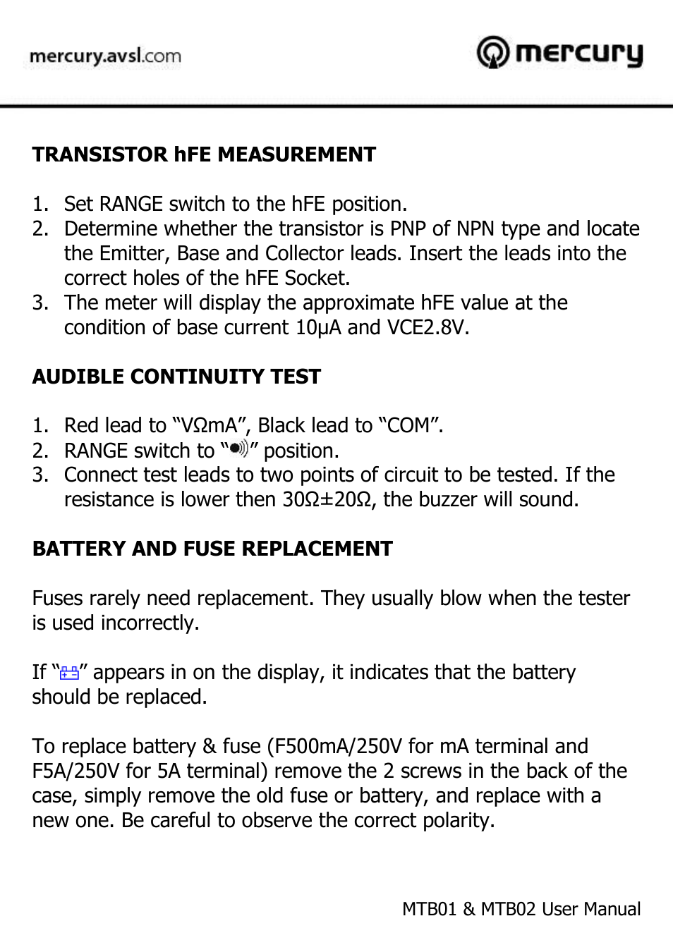 AVSL 600.102 MTB02 User Manual | Page 9 / 10