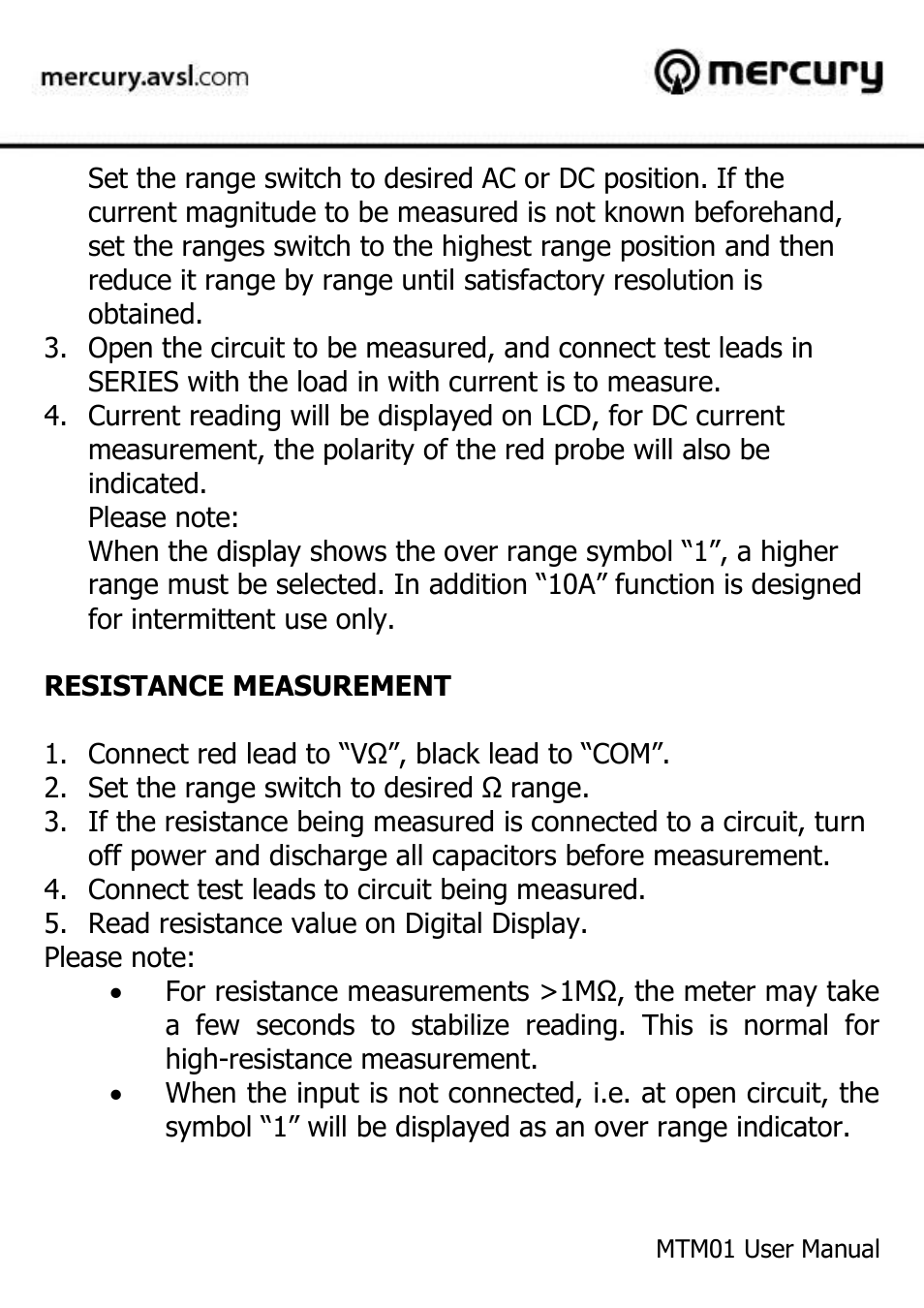 AVSL 600.100 MTM01 User Manual | Page 9 / 12