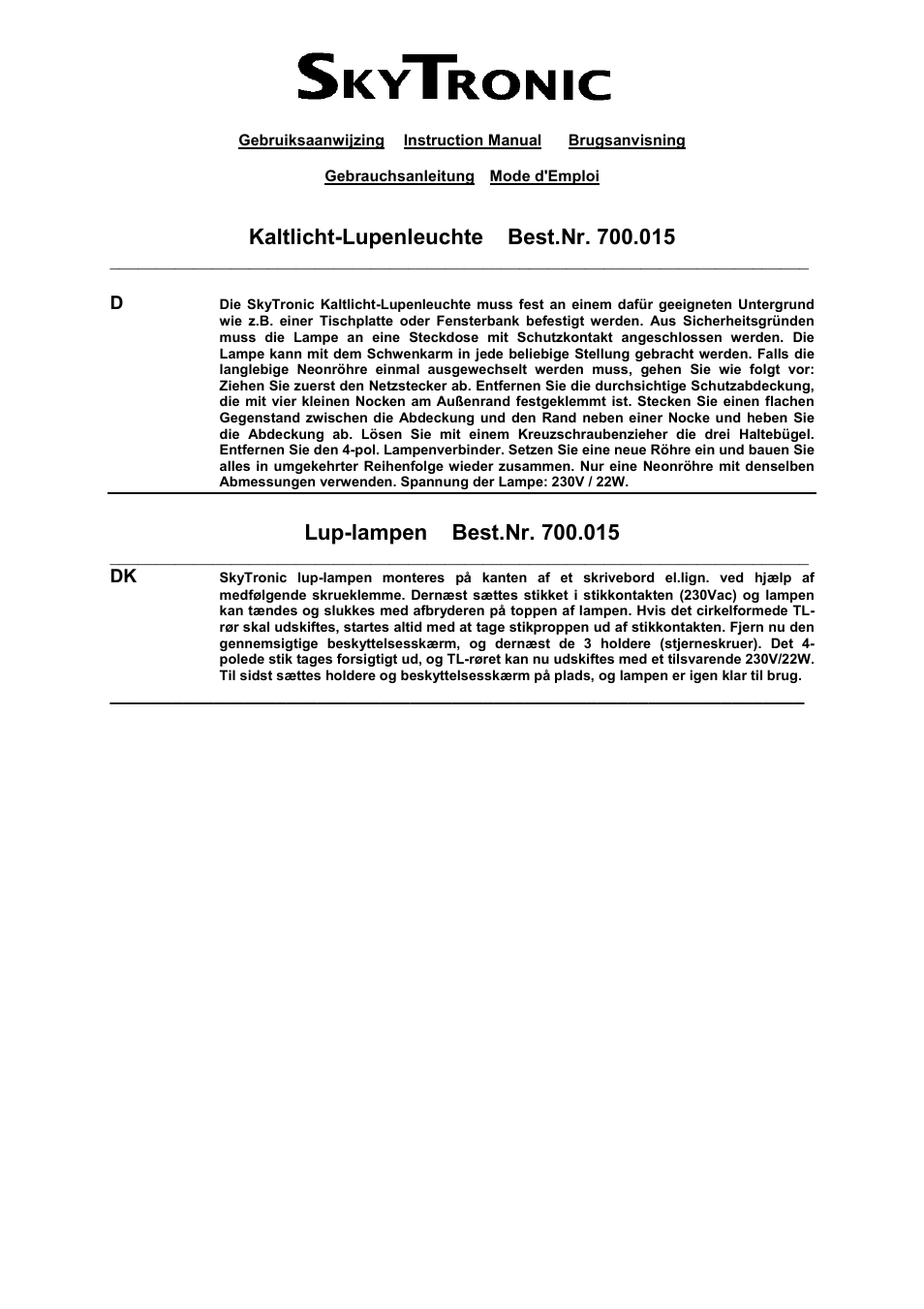 AVSL 700.015 22W ILLUMINATED MAGNIFIER User Manual | Page 2 / 2