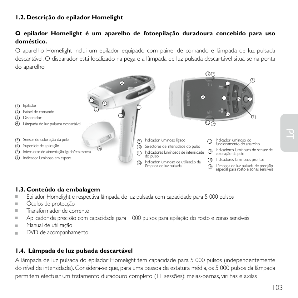 Babyliss G920E Homelight Face & Body User Manual | Page 101 / 224