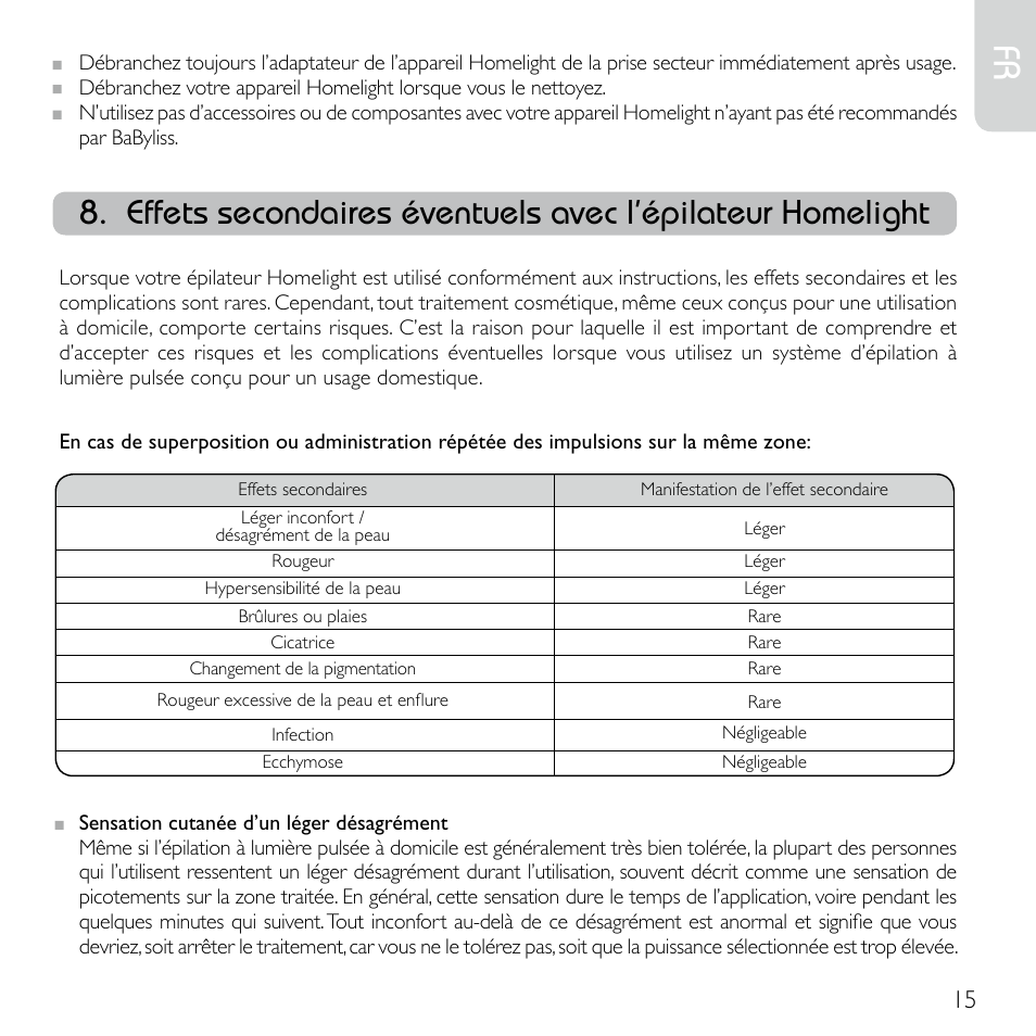 Babyliss G920E Homelight Face & Body User Manual | Page 13 / 224