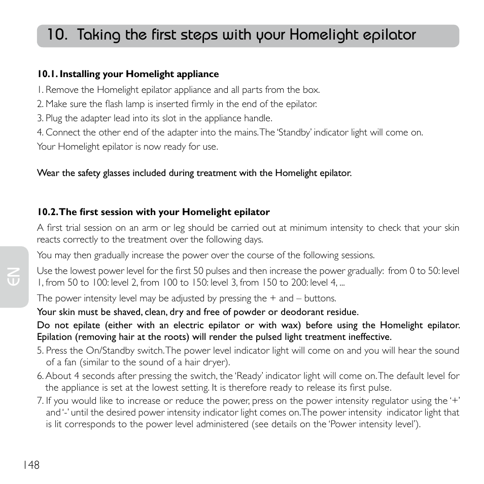 Babyliss G920E Homelight Face & Body User Manual | Page 146 / 224