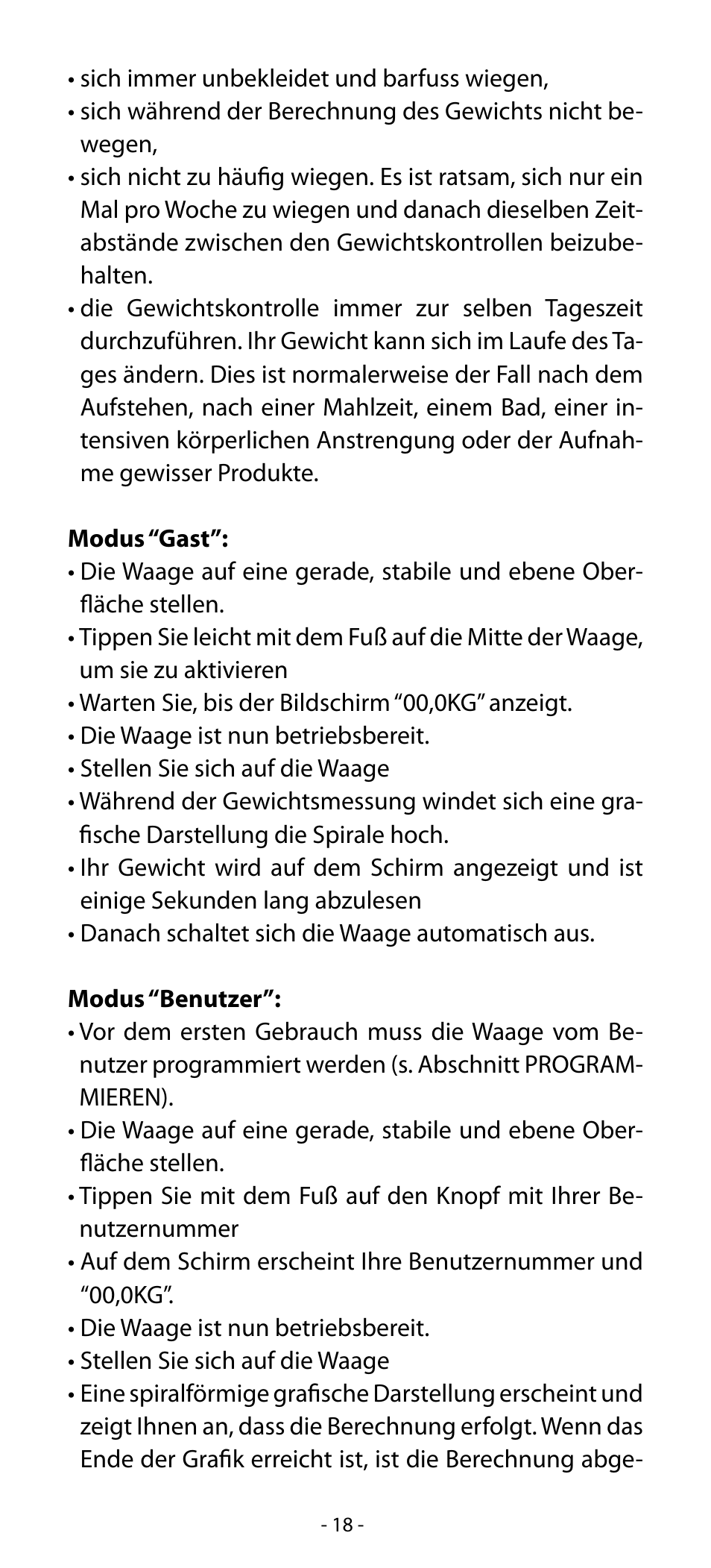 Babyliss SL33E PESE-PERSONNE ELECTRONIQUE COACHING User Manual | Page 18 / 78