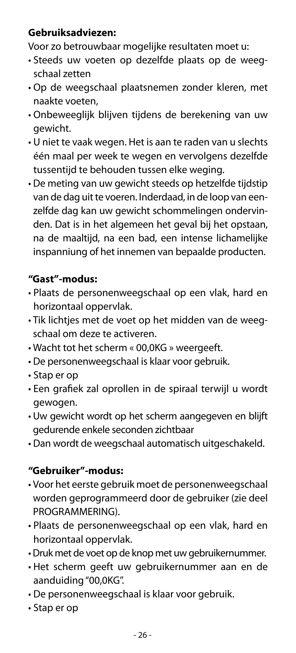 Babyliss SL33E PESE-PERSONNE ELECTRONIQUE COACHING User Manual | Page 26 / 78