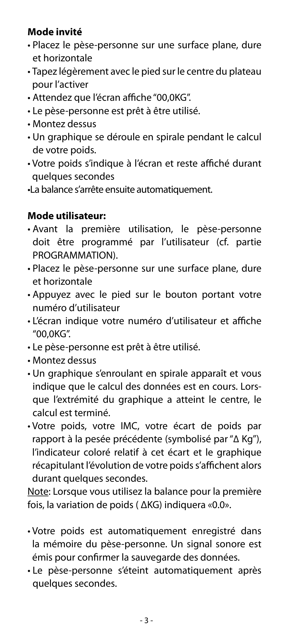 Babyliss SL33E PESE-PERSONNE ELECTRONIQUE COACHING User Manual | Page 3 / 78