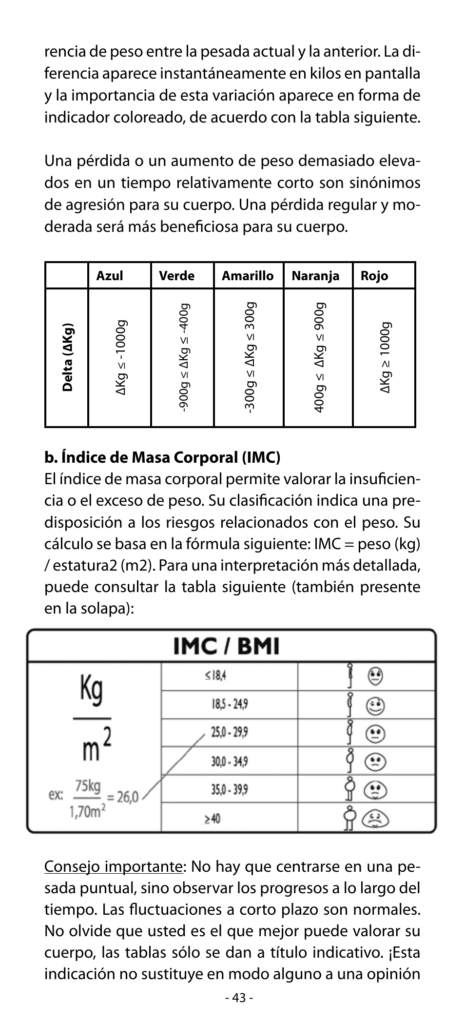 Babyliss SL33E PESE-PERSONNE ELECTRONIQUE COACHING User Manual | Page 43 / 78