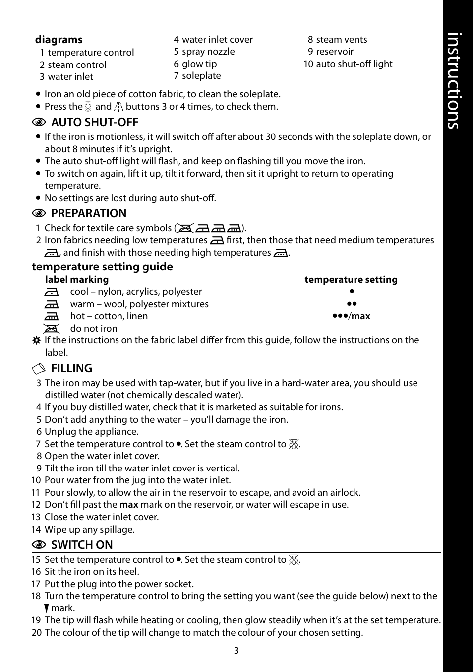 Ins tru cti ons | RUSSELL HOBBS 14545-56 User Manual | Page 3 / 92