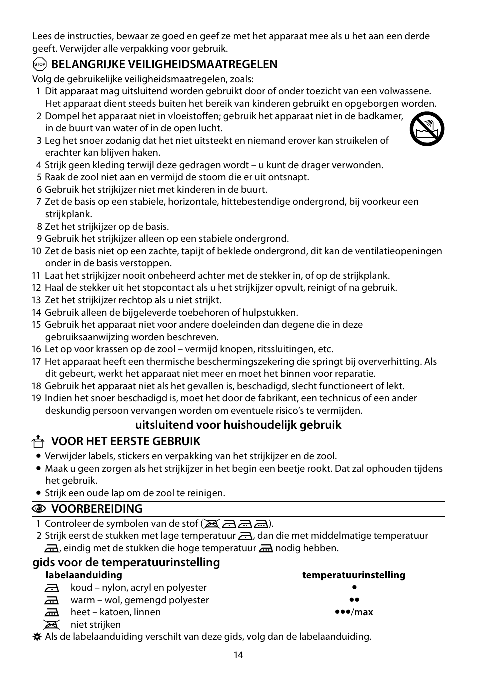 RUSSELL HOBBS STEAM GLIDE User Manual | Page 14 / 92