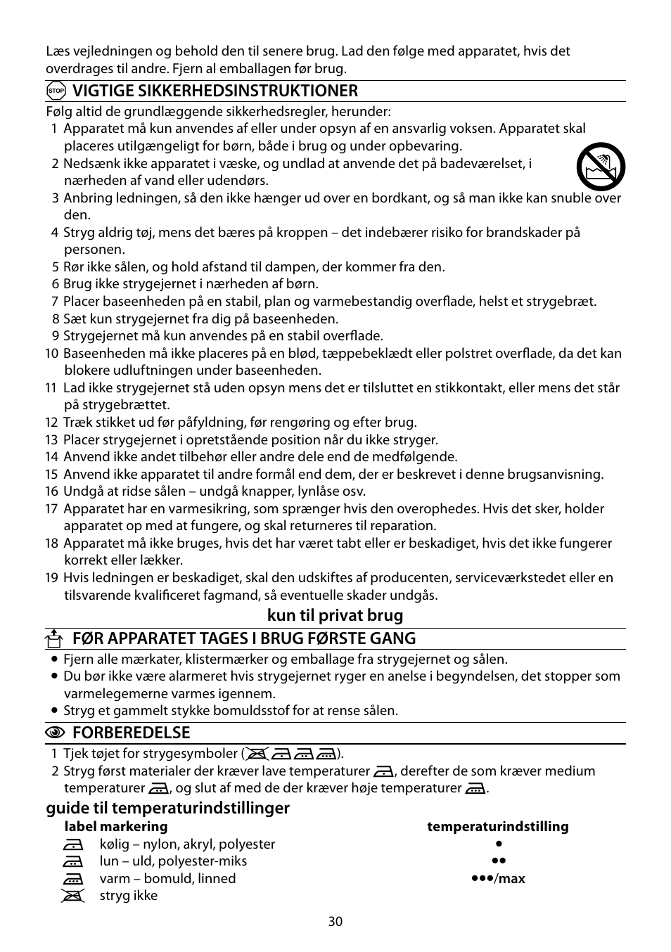 RUSSELL HOBBS STEAM GLIDE User Manual | Page 30 / 92