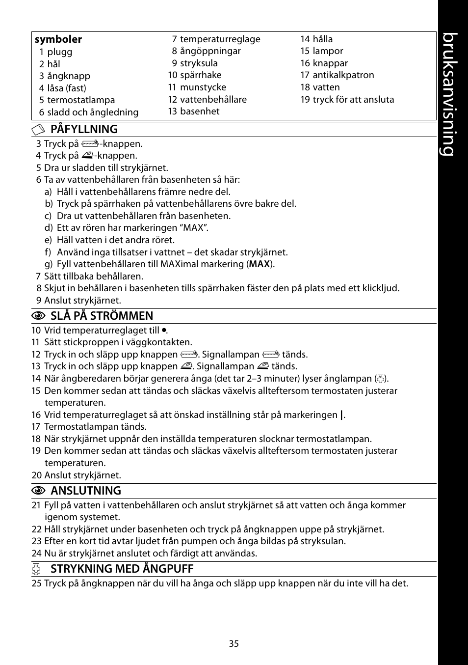 Br uk sa nv isnin g | RUSSELL HOBBS STEAM GLIDE User Manual | Page 35 / 92