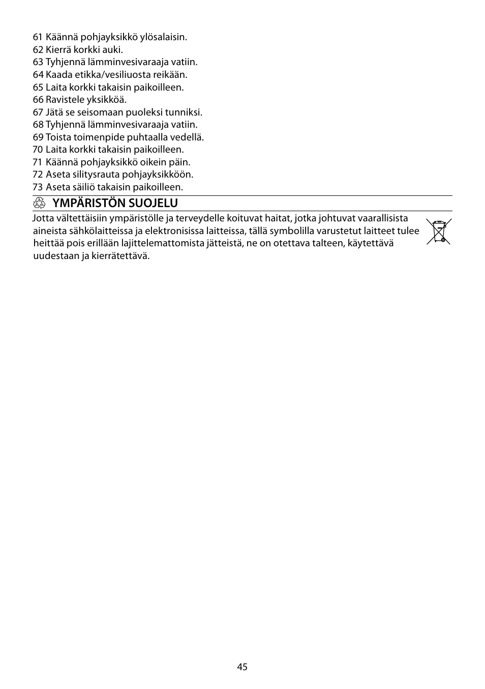 RUSSELL HOBBS STEAM GLIDE User Manual | Page 45 / 92