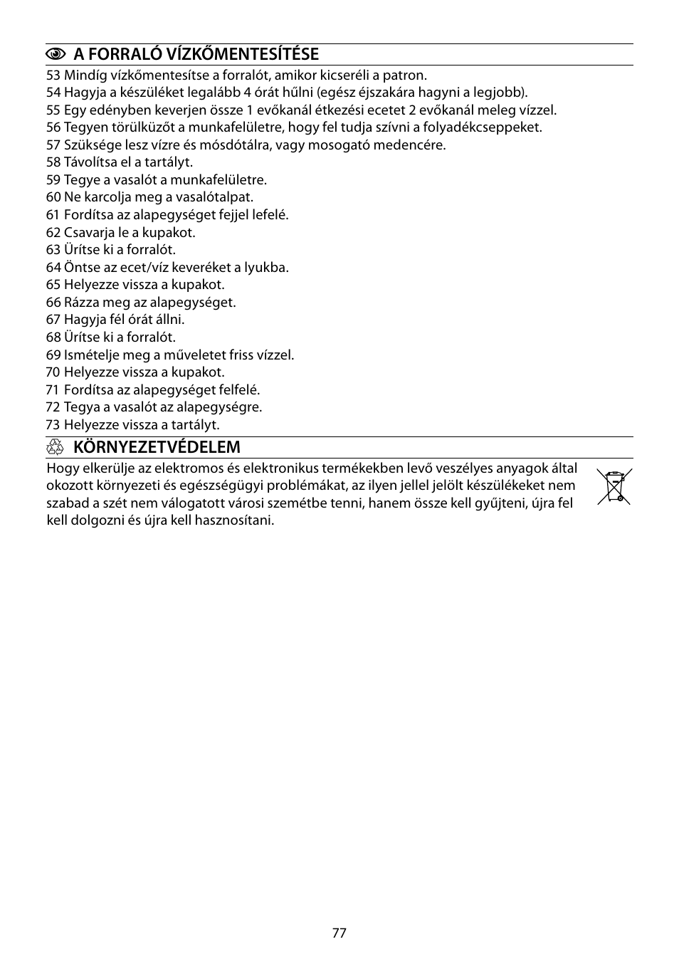RUSSELL HOBBS STEAM GLIDE User Manual | Page 77 / 92