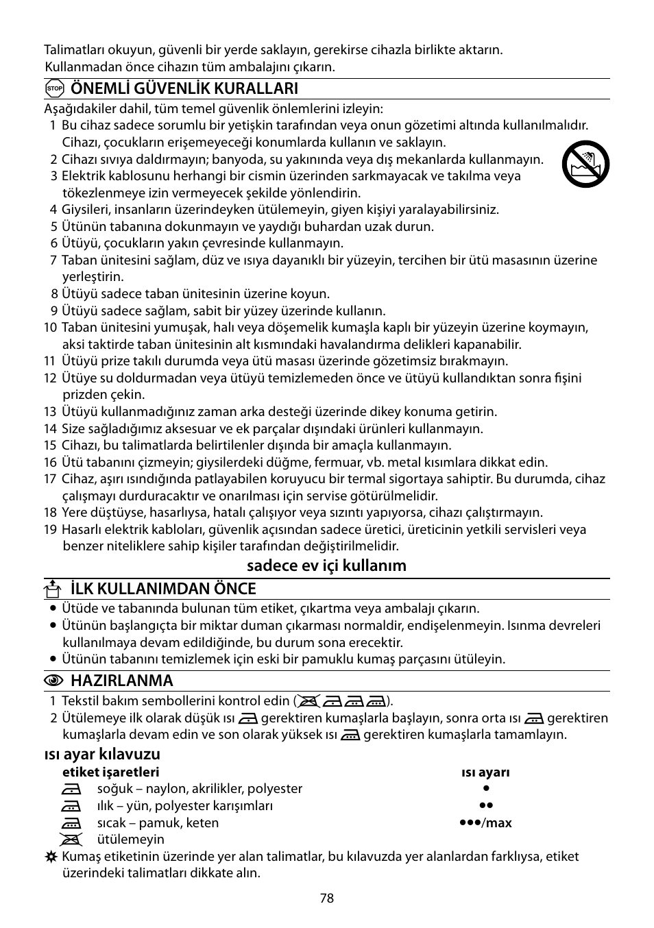 RUSSELL HOBBS STEAM GLIDE User Manual | Page 78 / 92