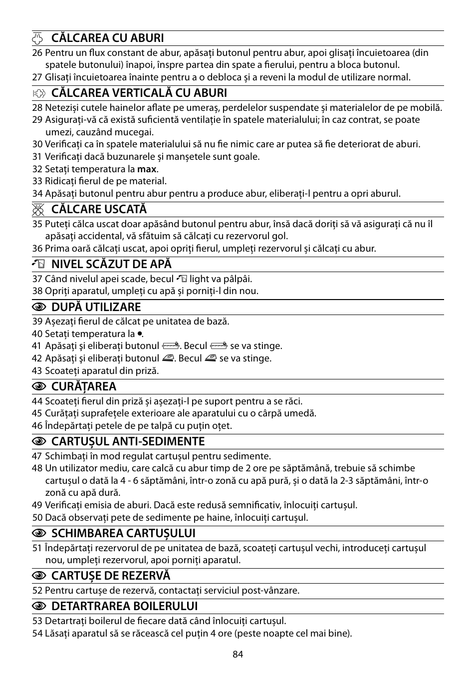 RUSSELL HOBBS STEAM GLIDE User Manual | Page 84 / 92