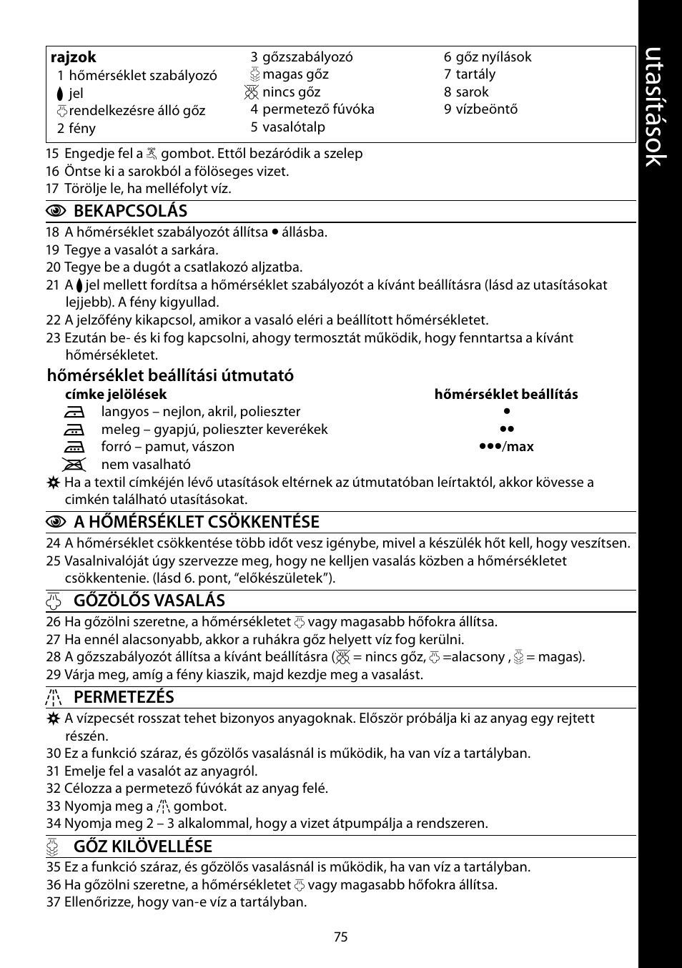 Ut as ítás ok | RUSSELL HOBBS 17877-56 User Manual | Page 75 / 92