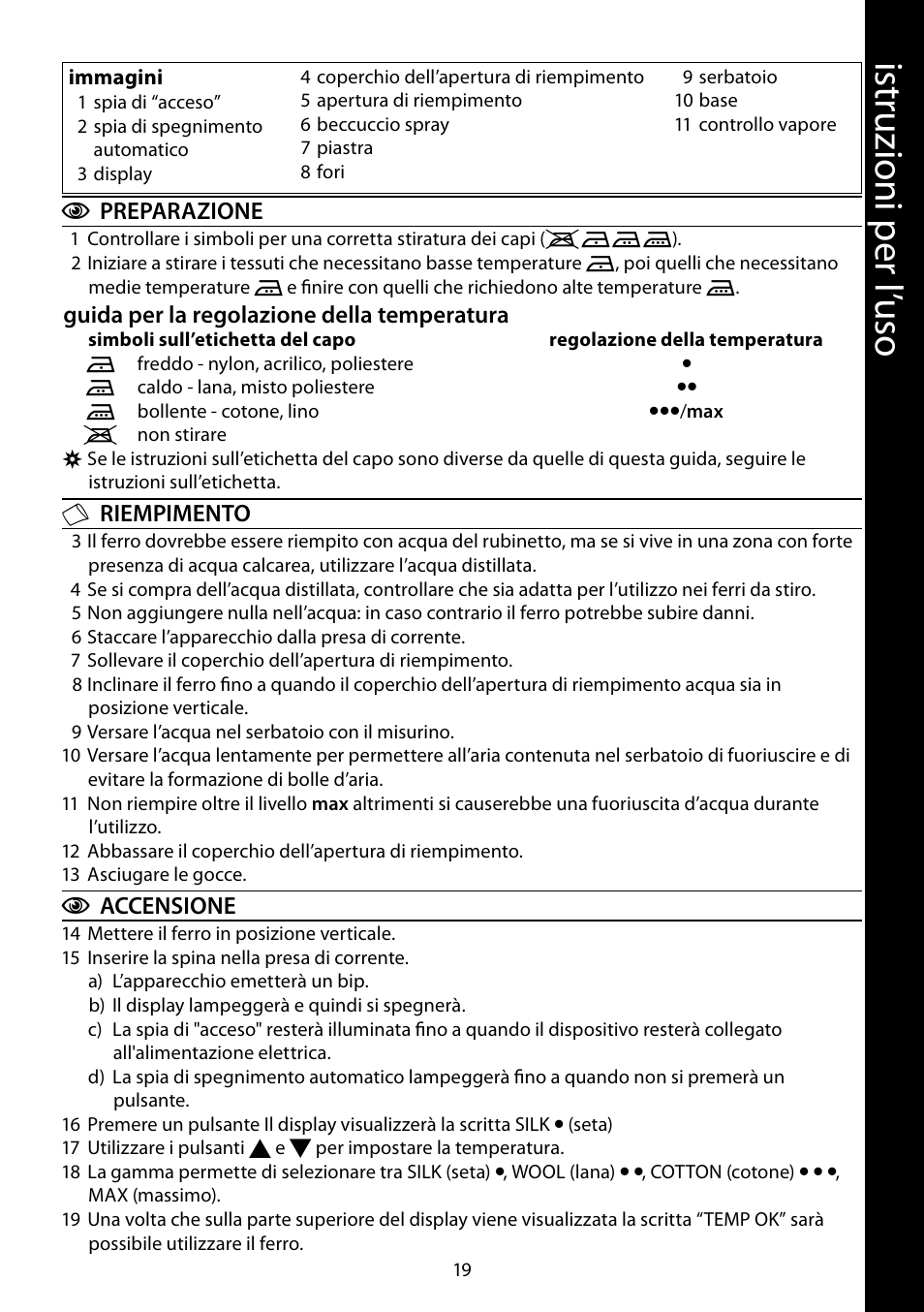 Ist ru zio ni p er l ’u so | RUSSELL HOBBS 18464-56 User Manual | Page 19 / 92