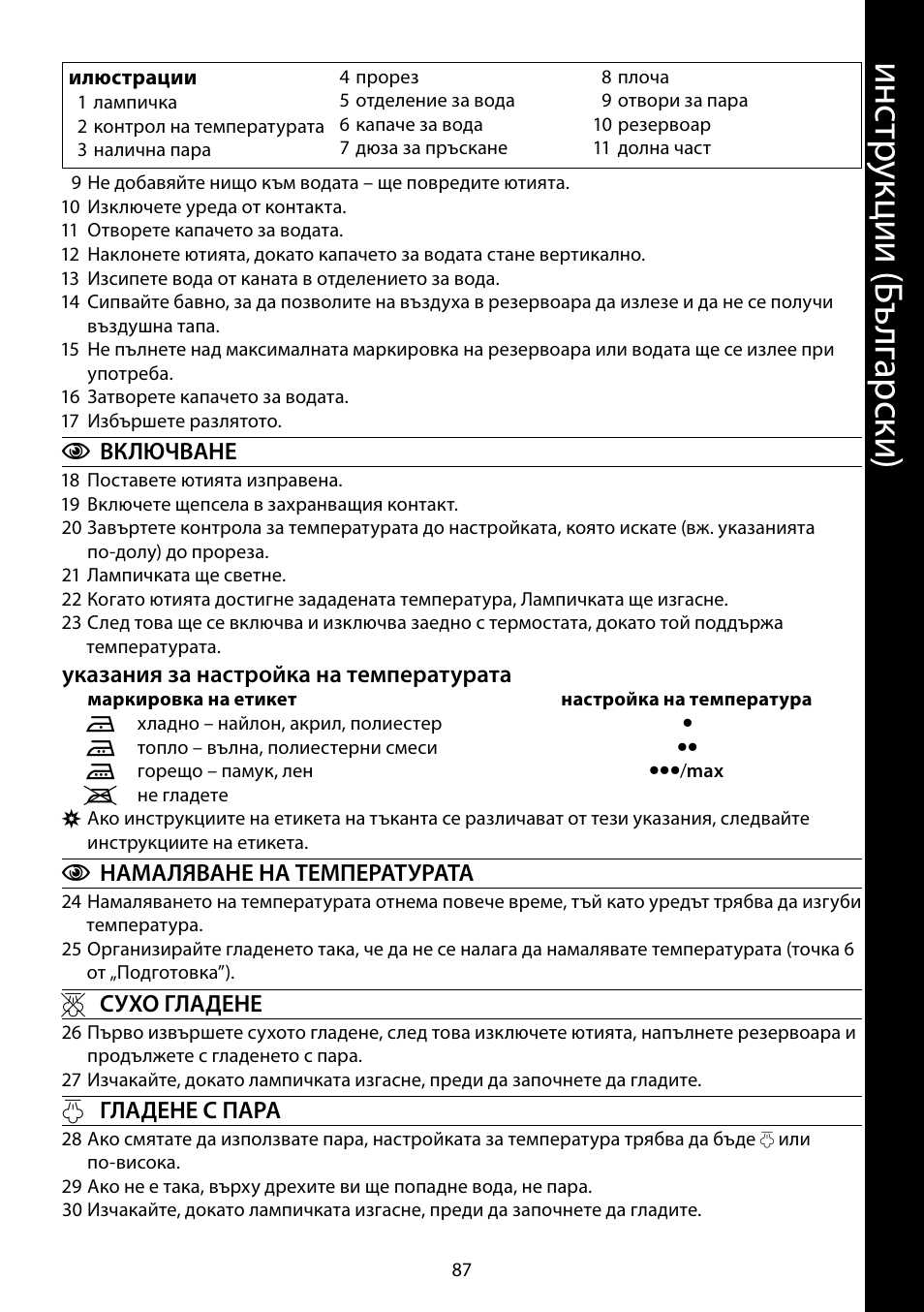 Ин ст ру кц ии ( бъ лг ар ск и) | RUSSELL HOBBS 14993-56 User Manual | Page 87 / 92