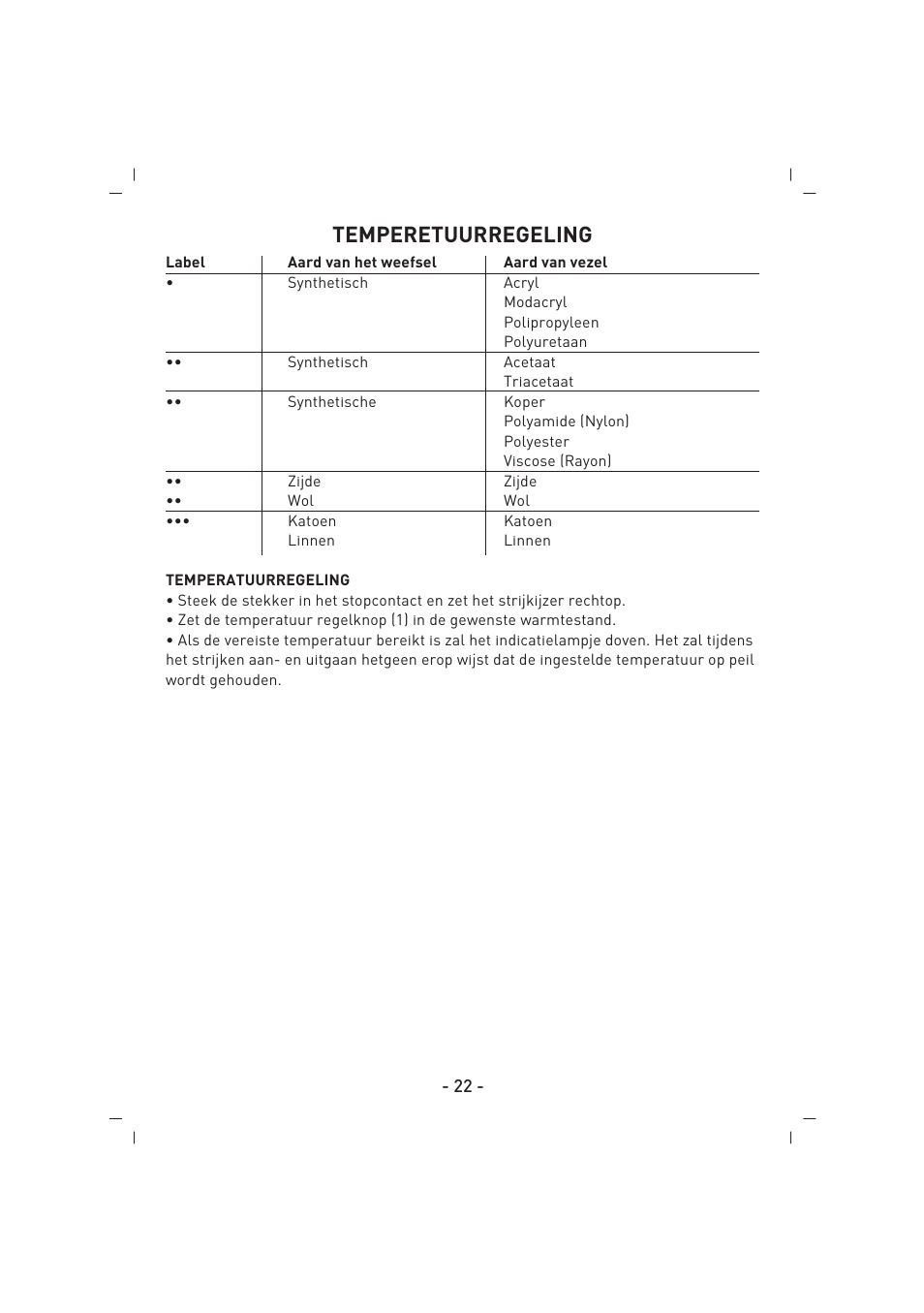 Temperetuurregeling | SINBO SSI 2858 User Manual | Page 23 / 48