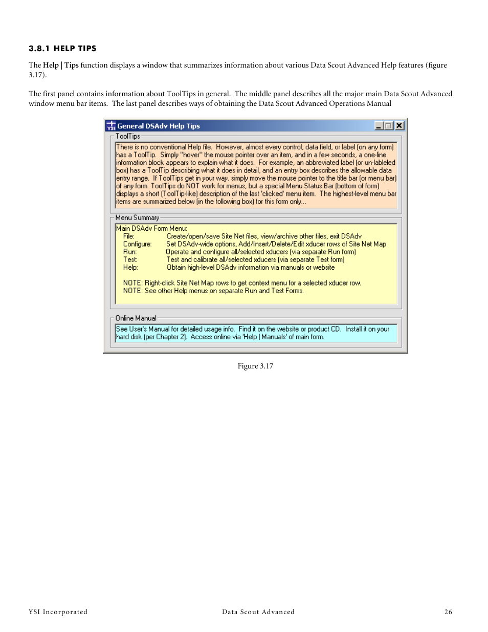 1 help tips | YSI Data Scout Advanced User Manual | Page 30 / 115