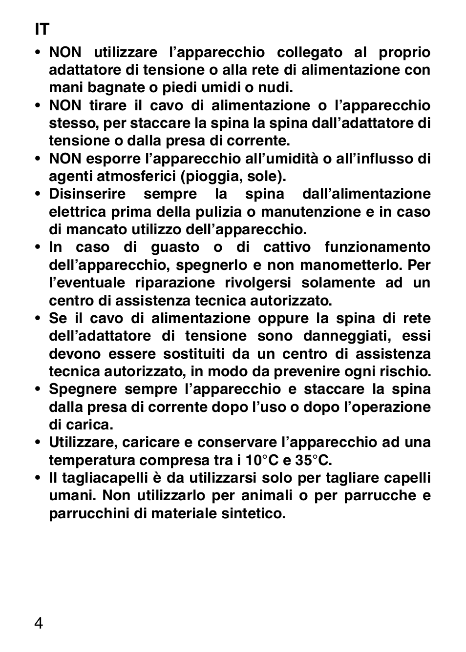 Imetec HI MAN EXPERT HC7 200 User Manual | Page 11 / 128