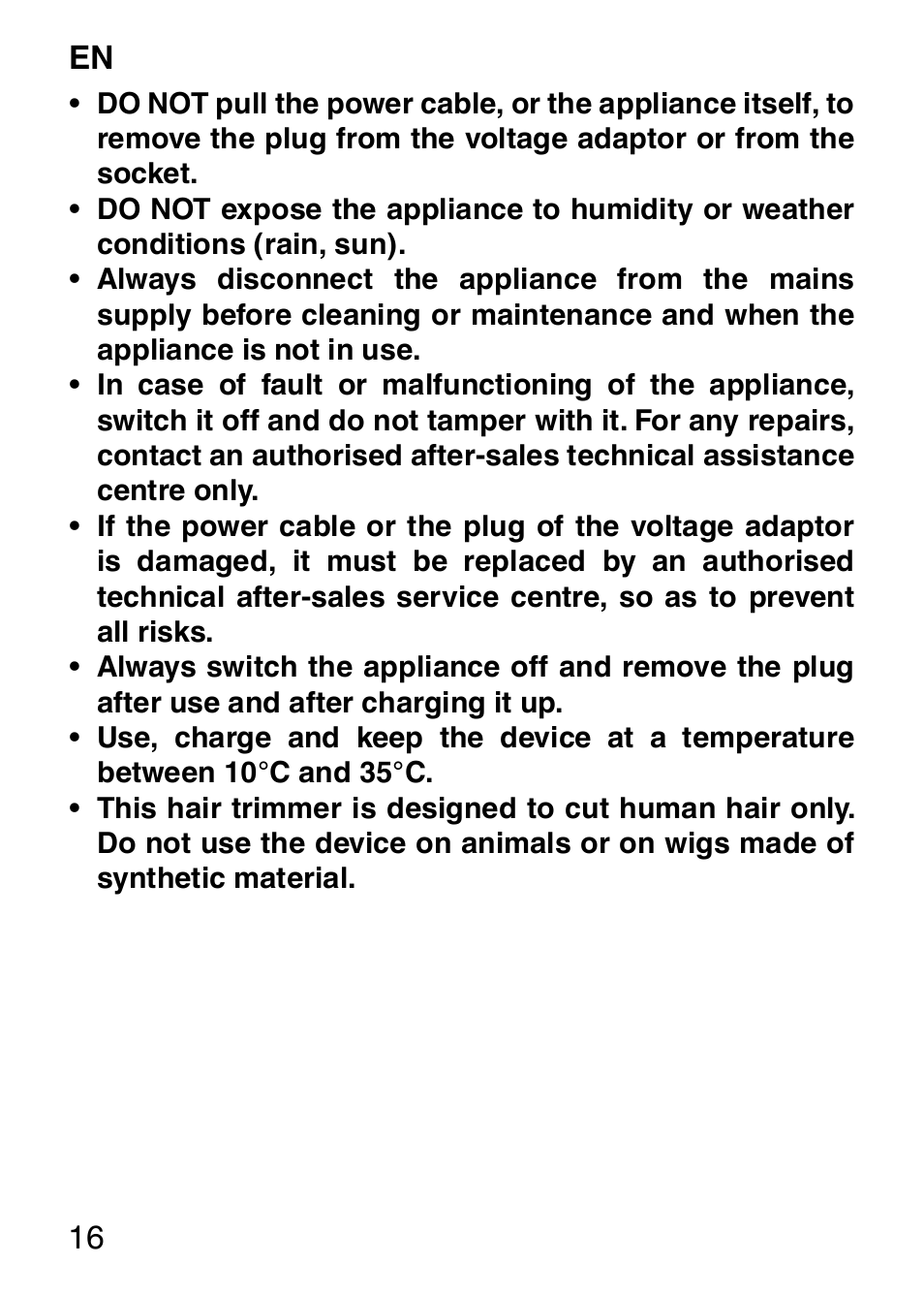 Imetec HI MAN EXPERT HC7 200 User Manual | Page 23 / 128