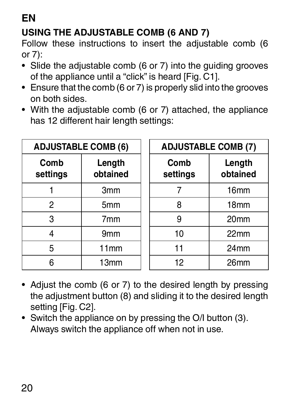 Imetec HI MAN EXPERT HC7 200 User Manual | Page 27 / 128