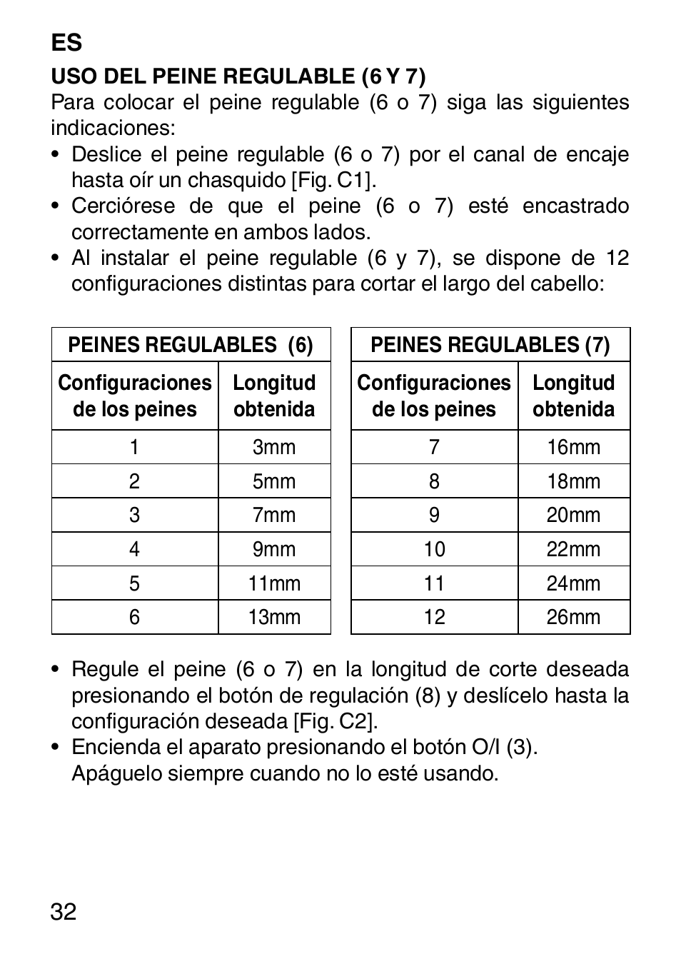 Imetec HI MAN EXPERT HC7 200 User Manual | Page 39 / 128