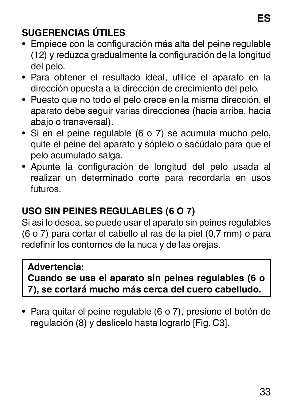 Imetec HI MAN EXPERT HC7 200 User Manual | Page 40 / 128