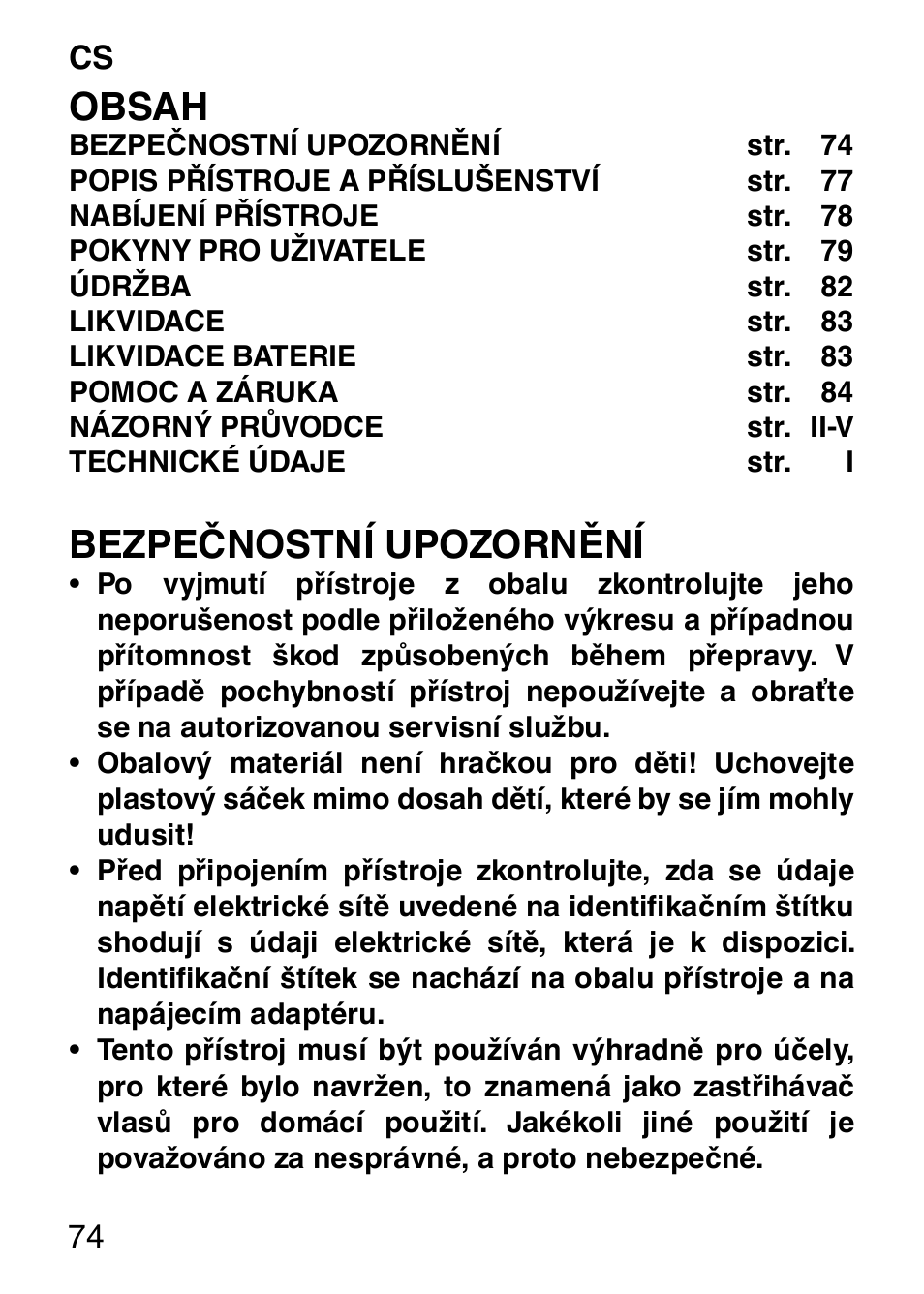 Imetec HI MAN EXPERT HC7 200 User Manual | Page 81 / 128