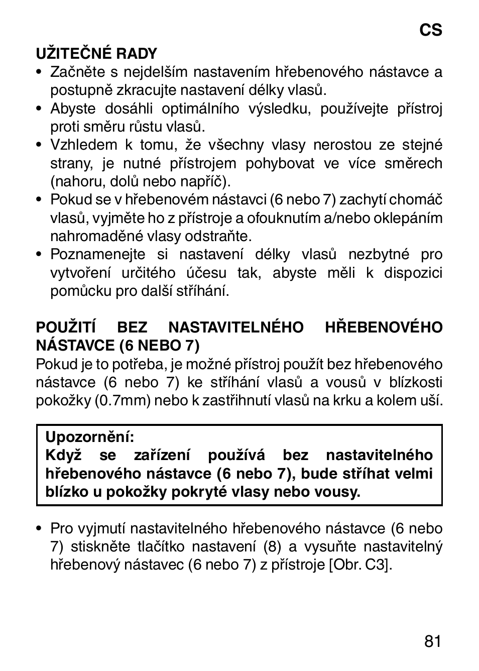Imetec HI MAN EXPERT HC7 200 User Manual | Page 88 / 128