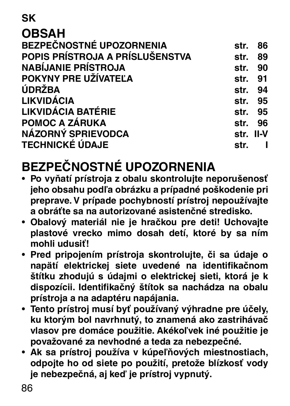 Imetec HI MAN EXPERT HC7 200 User Manual | Page 93 / 128
