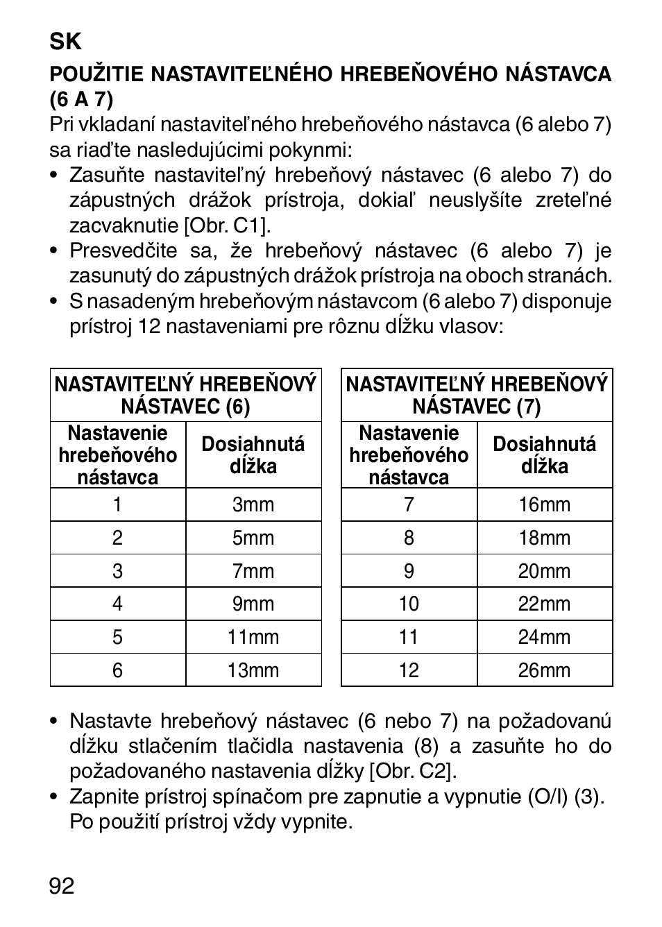 Imetec HI MAN EXPERT HC7 200 User Manual | Page 99 / 128