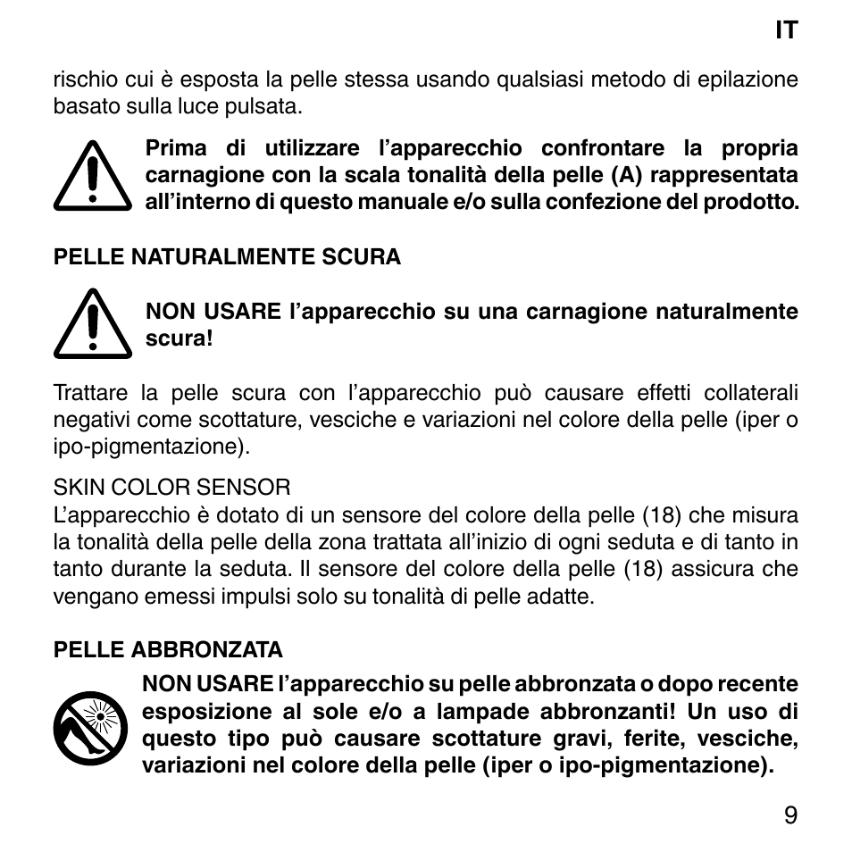 Imetec BELLISSIMA SENSEPIL LUX User Manual | Page 13 / 118