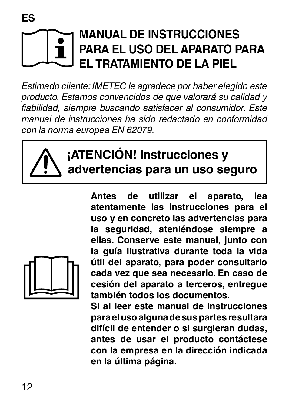 Imetec BELLISSIMA FACE CLEANSING User Manual | Page 14 / 58