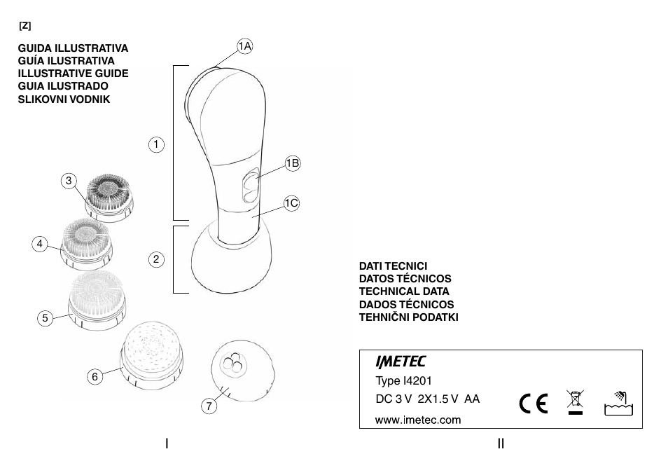 Imetec BELLISSIMA FACE CLEANSING User Manual | Page 2 / 58