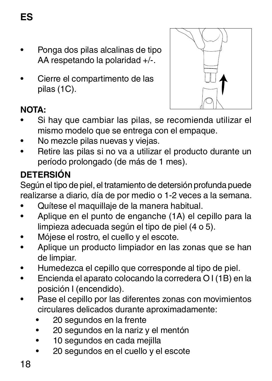 Imetec BELLISSIMA FACE CLEANSING User Manual | Page 20 / 58