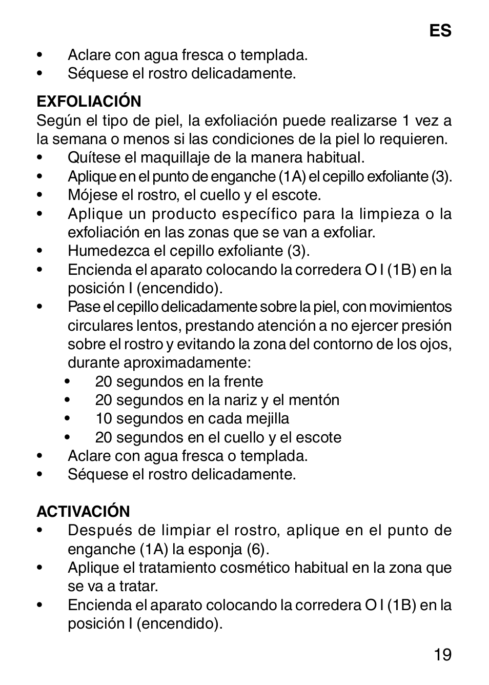 Imetec BELLISSIMA FACE CLEANSING User Manual | Page 21 / 58