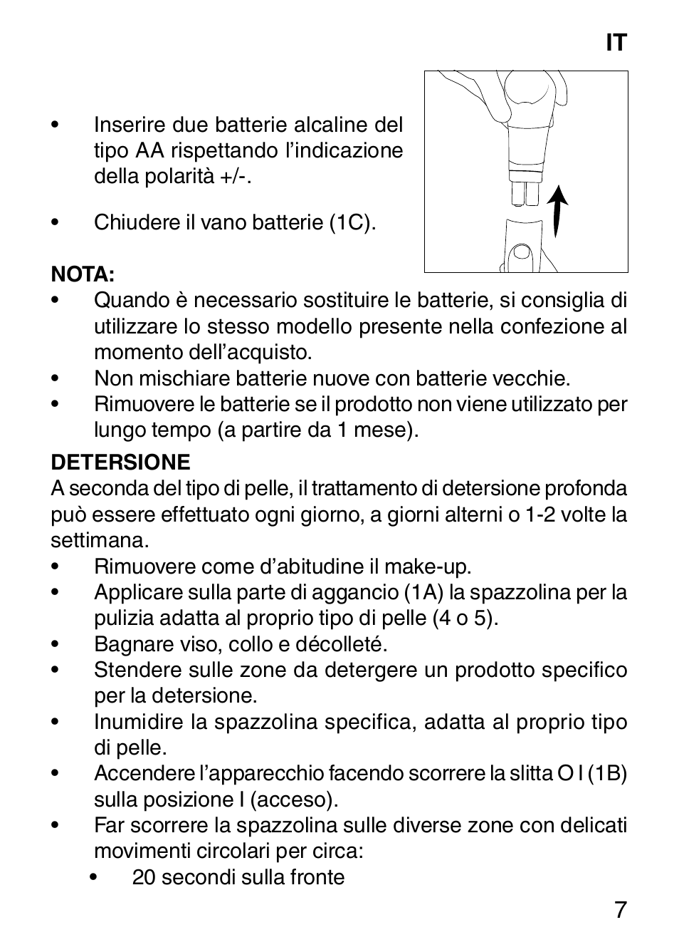 Imetec BELLISSIMA FACE CLEANSING User Manual | Page 9 / 58