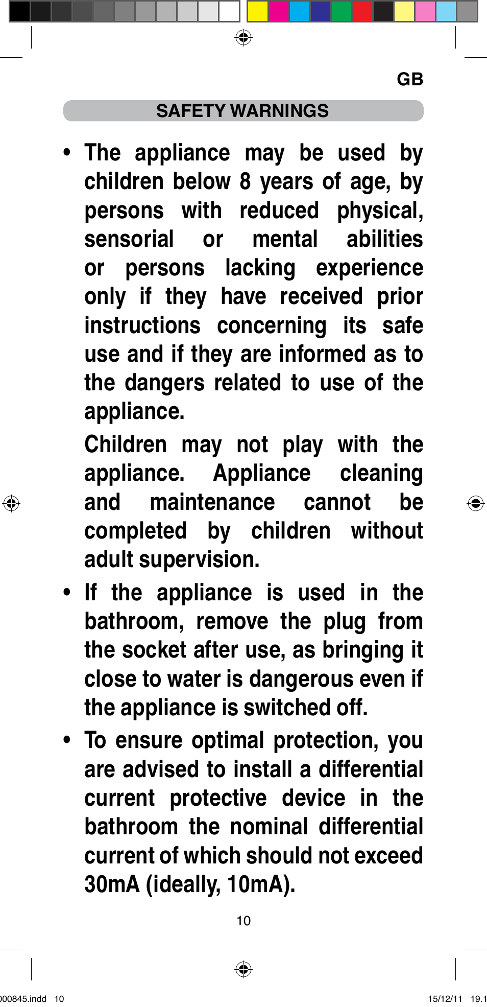 Imetec BELLISSIMA PROFESSIONAL P1 2500 User Manual | Page 13 / 76