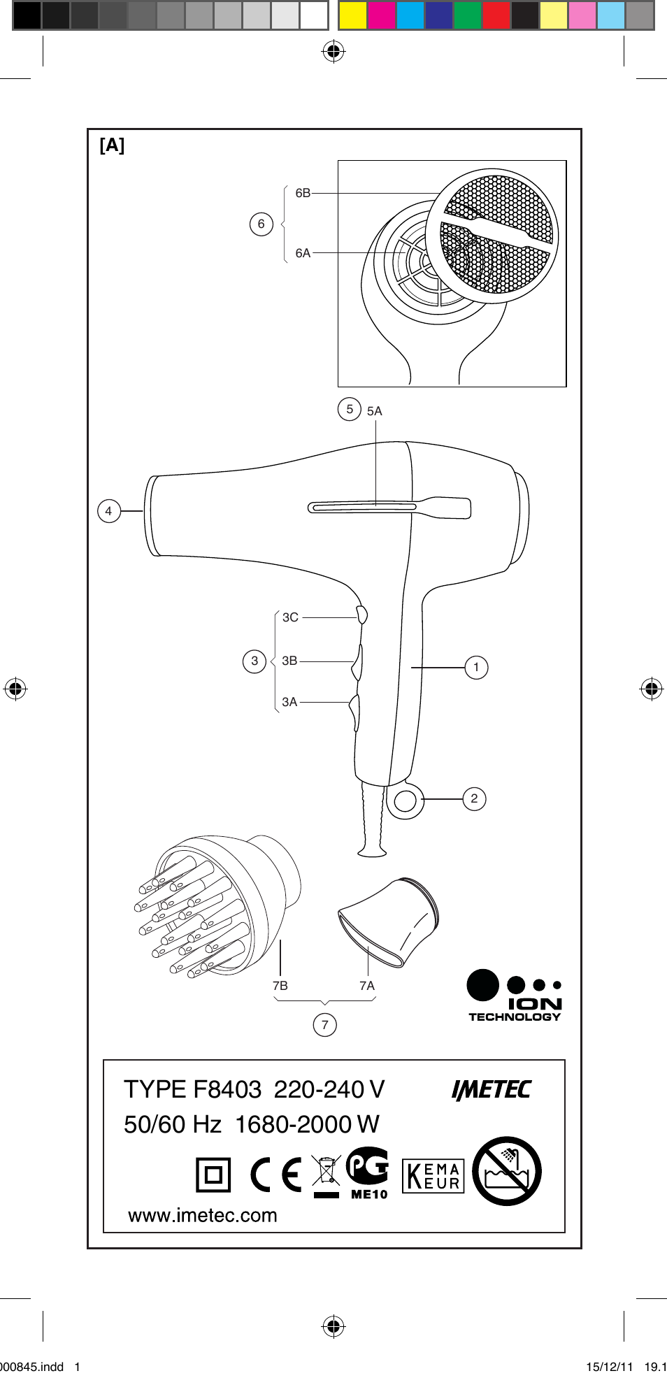 Imetec BELLISSIMA PROFESSIONAL P1 2500 User Manual | Page 2 / 76